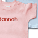 Personalized Monogrammed Short Sleeve T-shirts for Baby