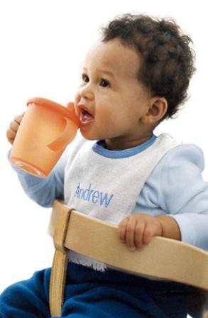 Personalized, monogrammed terry cloth bibs from Personal Baby Products