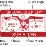 Special Delivery personalized label