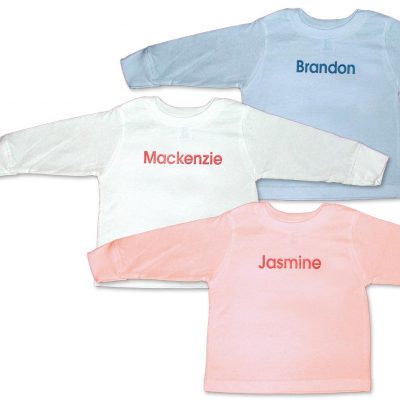Personalized Monogrammed Long-Sleeve T-Shirts