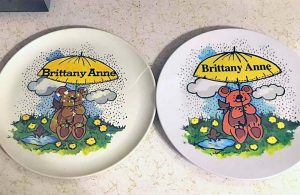 personalized vintage bear plate from the 80s-colleen