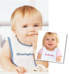 Personalized baby bibs for boys & girls