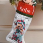 personalized traditional christmas stocking