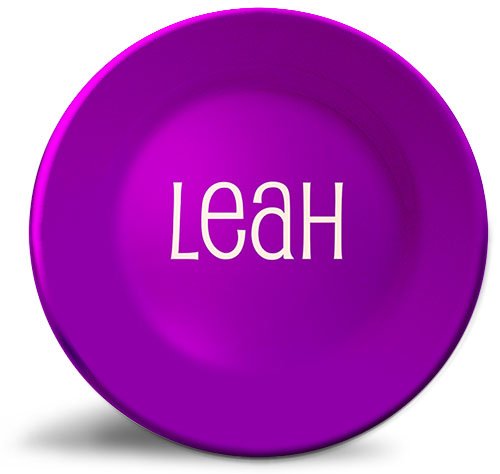 Print Bold color, personalized dinner plate
