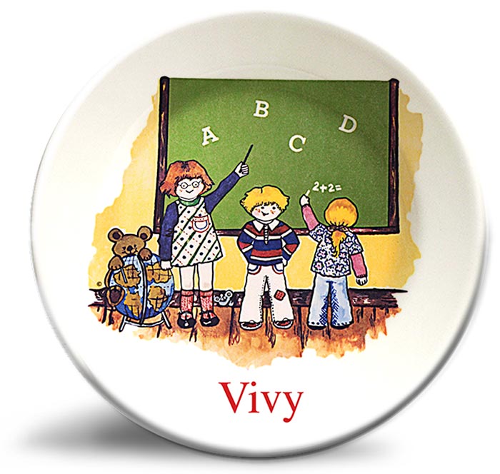 vint-classroom Vintage classroom personalized plate